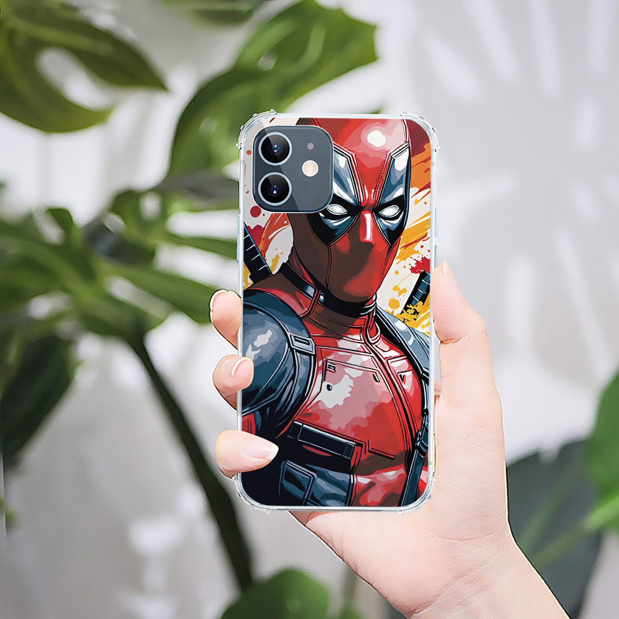 （画像用） Deadpool デッドプール 【iPhone 12シリーズ対応】透明スマホケース（クリアソフトケース）